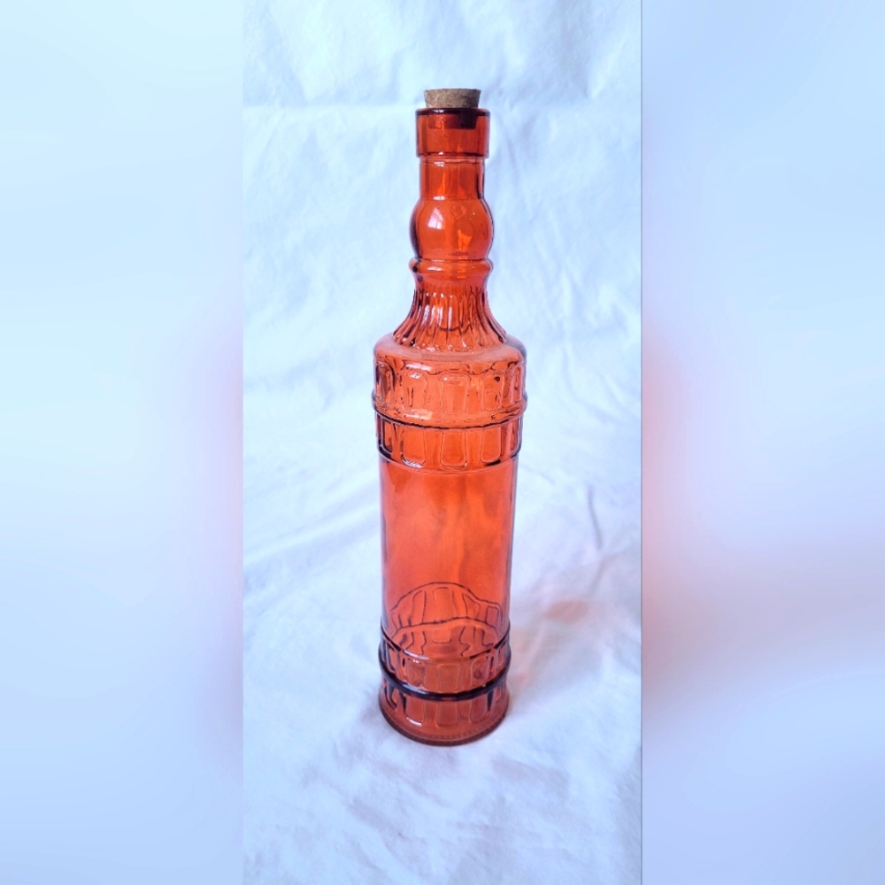 Amber Glass Bottle w/ cork